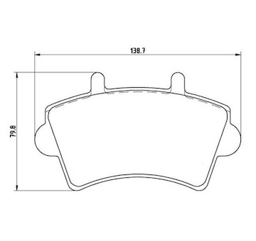 Sada brzdových destiček, kotoučová brzda originál Renault 7701207339