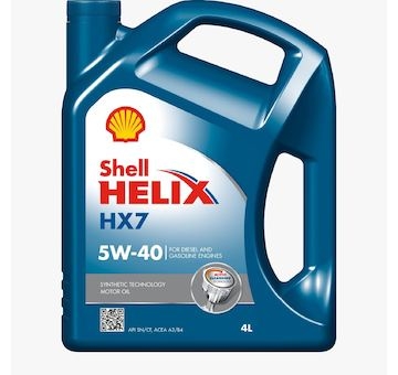 Motorový olej Shell Helix HX7 5W-40 4 l